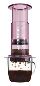 Zaparzacz do kawy AeroPress Clear - Różowy