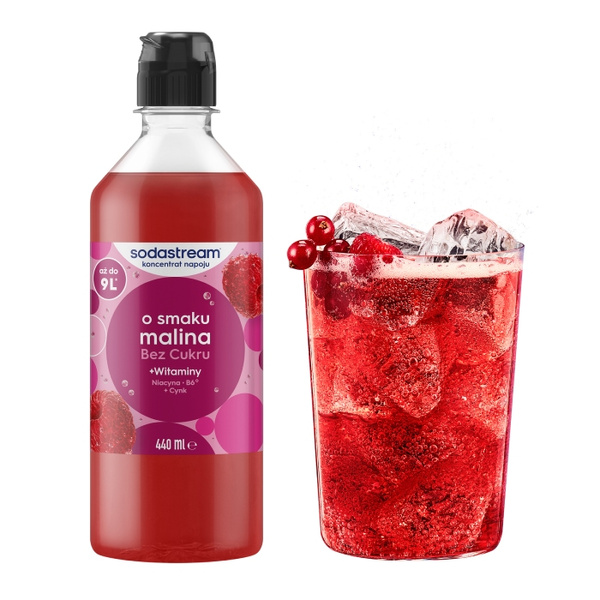 Syrop SodaStream Malina 440 ml - Bez Cukru