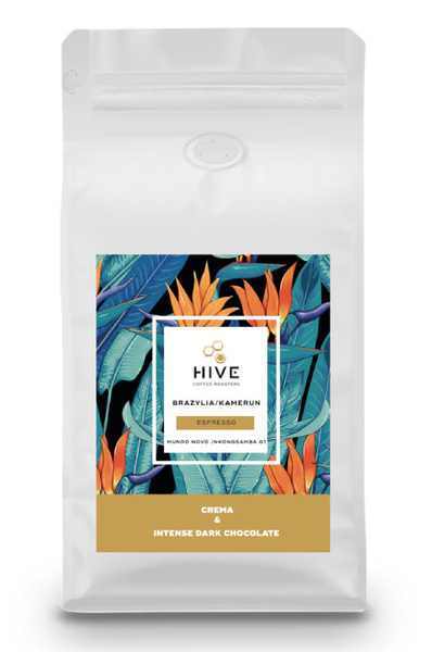 Kawa ziarnista Hive Roasters Brazylia / Kamerun Nkongsamba G1 Espresso Blend 1kg - NIEDOSTĘPNY