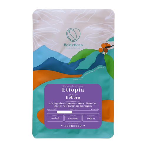 Kawa ziarnista BeMyBean Etiopia Kebero Espresso 250g
