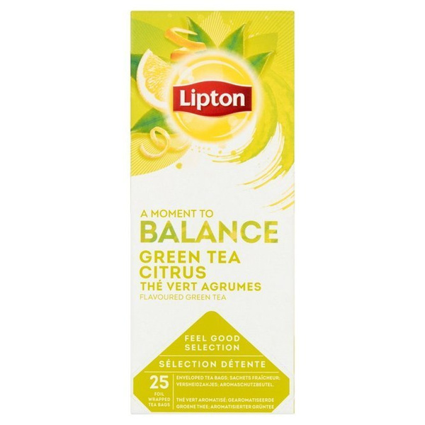 Zielona herbata Lipton Classic Green Tea Citrus 25x1,3g