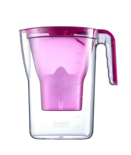 Dzbanek filtrujący wodę BWT Vida 2.6 l Różowy - manualny z wkładem Mg2+