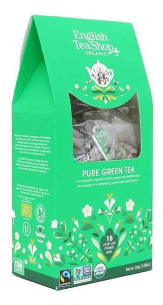 Zielona herbata English Tea Shop Pure Green Tea 15x2g