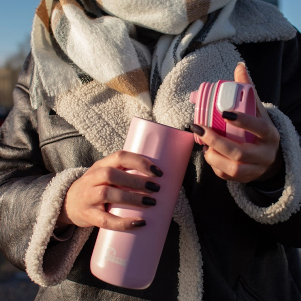 Kubek termiczny Majestic Sport Nord 600 ml - Różowy