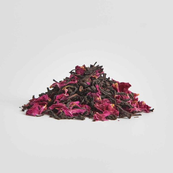Czarna herbata Brown House & Tea - luksusowa herbata Black Tea & Rose z płatkami róż Bio 50g – NIEDOSTĘPNY