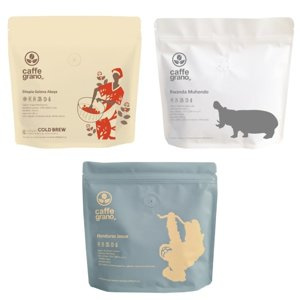 Zestaw kaw ziarnistych Caffe Grano PRZELEWY 3x250g - NIEDOSTĘPNY