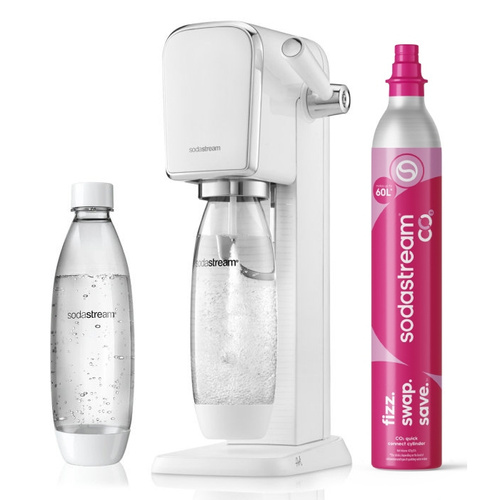Saturator do wody gazowanej SodaStream Art - Biały zestaw startowy