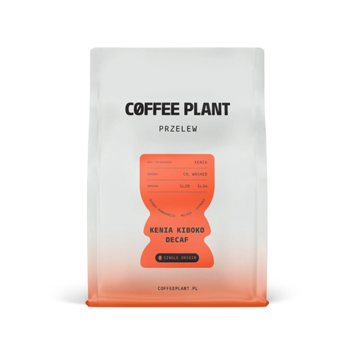 Kawa ziarnista COFFEE PLANT Kenia Kiboko Decaf 250g - BEZKOFEINOWA – NIEDOSTĘPNY