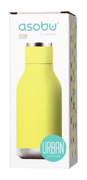 Asobu Urban Water Bottle - limonkowa butelka termiczna 460 ml - NIEDOSTĘPNY