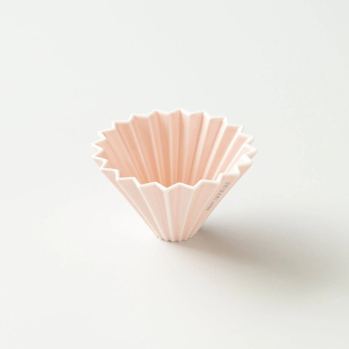 OUTLET - Ceramiczny Origami Dripper S - Różowy - opinie w konesso.pl