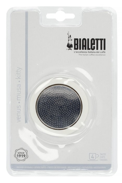 OUTLET - Uszczelka + sitko do kawiarek stalowych Bialetti 4 filiżanki