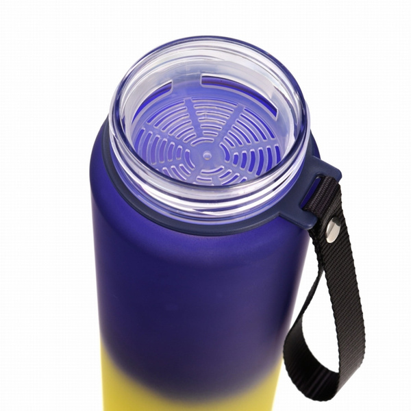 Butelka na wodę Casno Missouri Ombre 1050 ml - Granatowo-żółta