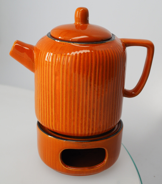 OUTLET - Dzbanek z podgrzewaczem Homla Mirande 950ml - Bursztynowy
