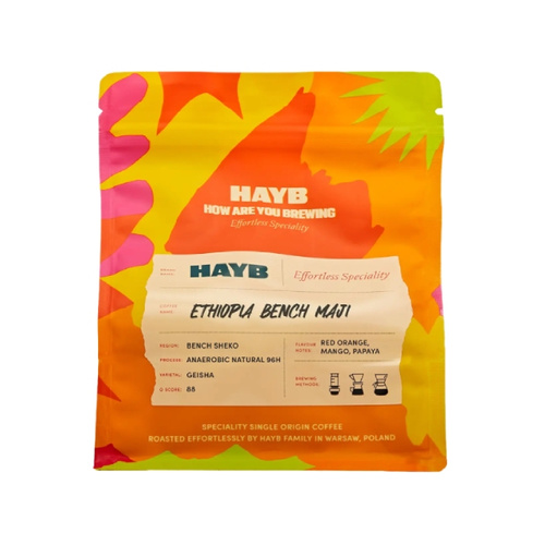Kawa ziarnista HAYB Ethiopia Bench Maji Filtr 250g