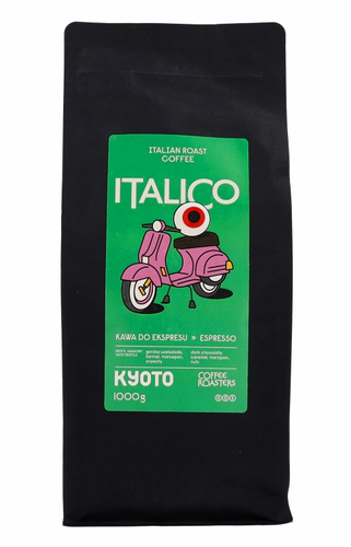 Kawa ziarnista KYOTO Italico - 1kg - opinie w konesso.pl