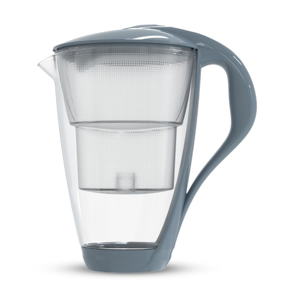 Szklany dzbanek filtrujący Dafi Crystal LED 2.0 L Stalowy + 1 Filtr Unimax