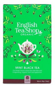 Czarna herbata English Tea Shop Mint Black Tea 20x2g - opinie w konesso.pl