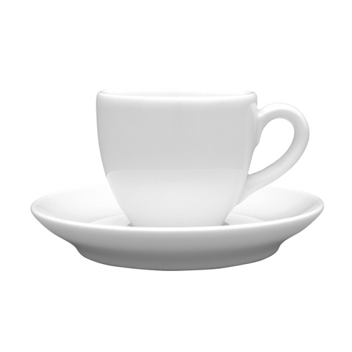 Filiżanka ze spodkiem Lubiana Aida 80 ml - Biała
