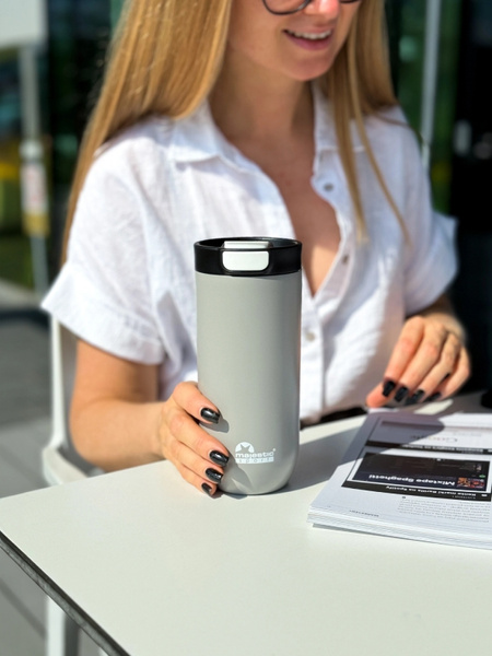 Kubek termiczny Majestic Sport Bullet 540 ml - Szary