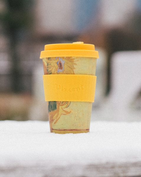 Kubek na wynos Ecoffee Cup Van Gogh Museum Sunflowers 400ml - Słoneczniki