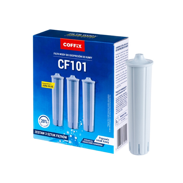 Zestaw 3 sztuk filtrów COFFIX CF101 - zamiennik Jura Claris Blue