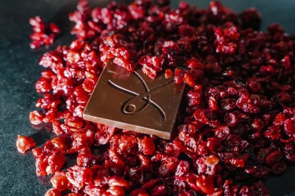 Czekolada ciemna Karmello z żurawiną 50g