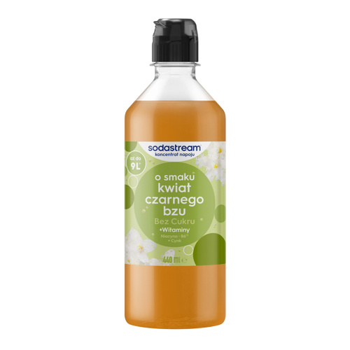 Syrop SodaStream Kwiat Czarnego Bzu 440 ml - Bez Cukru
