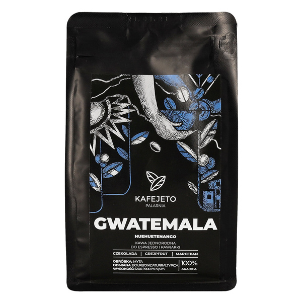 Kawa ziarnista Kafejeto Palarnia Gwatemala Huehuetenango ESPRESSO 250g - NIEDOSTĘPNY