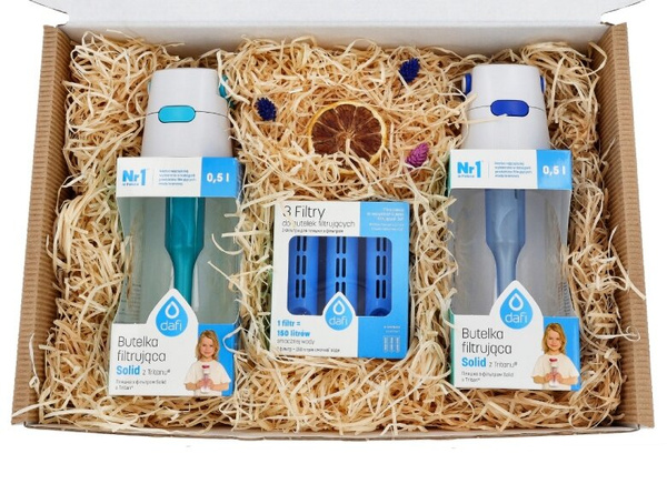 Zestaw prezentowy Dafi - Butelki Solid i filtry