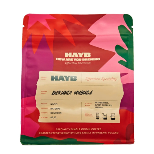 Kawa ziarnista HAYB Burundi Mubuga Filtr 250g
