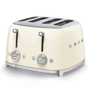Toster na 4 kromki SMEG TSF03CREU - Kremowy