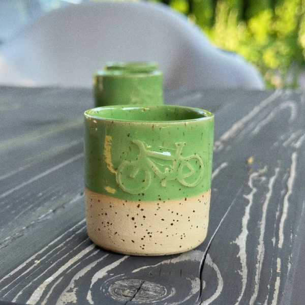 Kubek do espresso Pot Pot Green Bike 100ml