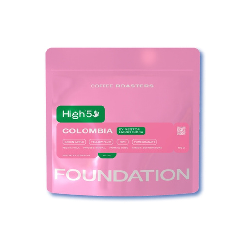 Kawa ziarnista Foundation Coffee Roasters High5 Colombia By Nestor Lasso Sidra Filtr 100g