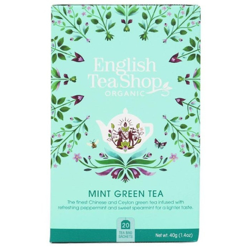 Zielona herbata English Tea Shop Mint Green Tea 20x2g