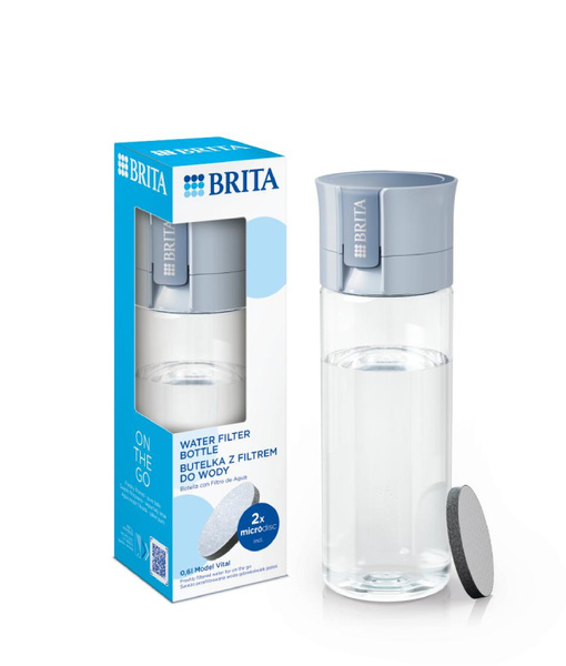 Butelka filtrująca BRITA Vital 0,6l - Pastelowy błękit