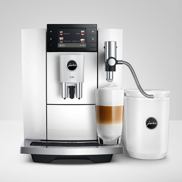 Ekspres do kawy Jura E8 Piano White (ED) + 2KG KAWY GRATIS