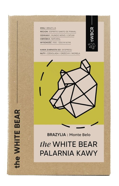 Kawa ziarnista The White Bear Brazylia Monte Belo 1kg – NIEDOSTĘPNY