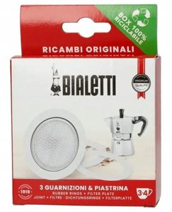 Uszczelki Bialetti do kawiarek aluminiowych 3 i 4 filiżanki - 3szt. - opinie w konesso.pl