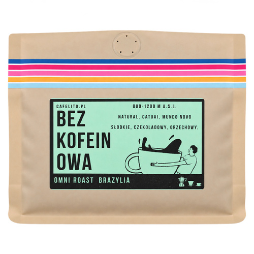 Kawa ziarnista Cafelito Brazylia Santos Decaf 250g - kawa bezkofeinowa