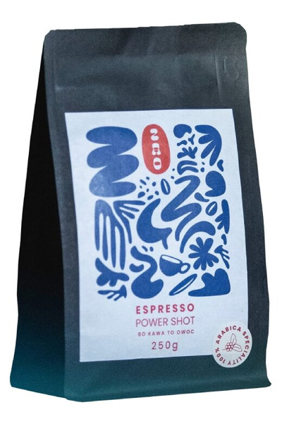 Kawa ziarnista ZAO Coffee Power Shot 250g – NIEDOSTĘPNY