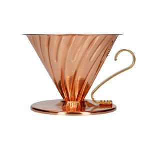 Metalowy Drip Hario V60-02 - Miedziany - opinie w konesso.pl
