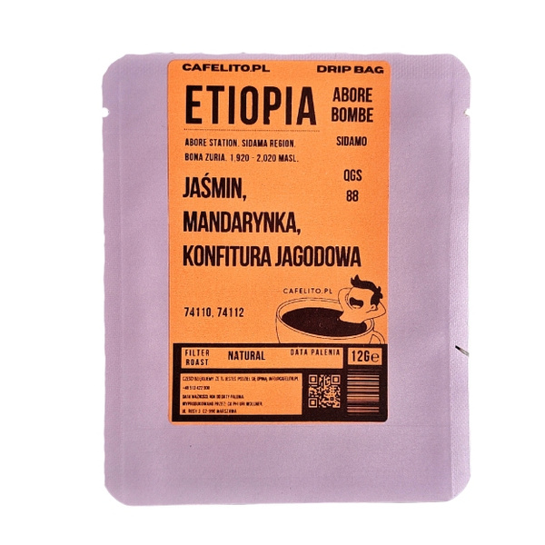 Drip Bag Cafelito Etiopia Abore Bombe 12g