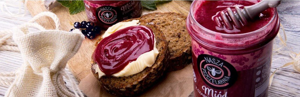 Miód z czarną porzeczką Nasza Pszczelarnia 270g