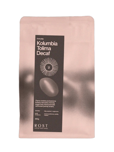 Kawa ziarnista Rost Kolumbia Tolima Decaf Omniroast - kawa bezkofeinowa