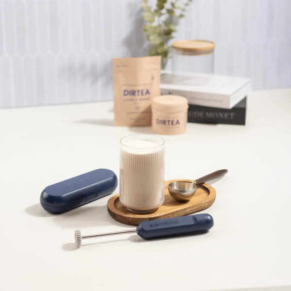 Ręczny spieniacz do mleka Subminimal NanoFoamer Go - Granatowy