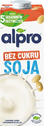 ZESTAW - Napój ALPRO Sojowe Niesłodzone 8x1L