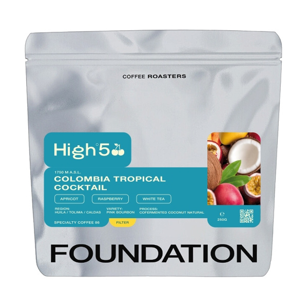Kawa ziarnista Foundation Coffee Roasters High5 Exclusive Colombia Tropical Cocktail 250g