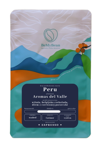 Kawa ziarnista BeMyBean Peru Aromas del Valle Espresso 1kg – NIEDOSTĘPNY