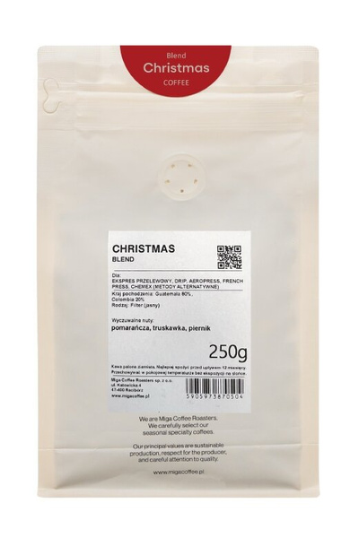 Kawa ziarnista Miga Christmas Blend Filtr 250g - NIEDOSTĘPNY