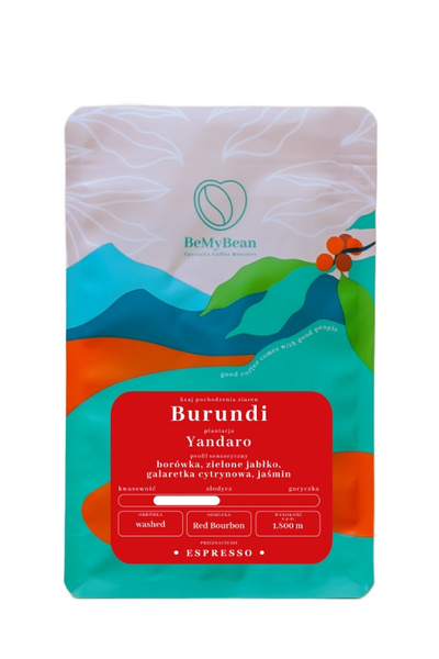 Kawa ziarnista BeMyBean Burundi Yandaro Espresso 250g – NIEDOSTĘPNY